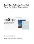 Top 5 Tips To Design Your Web Form For Higher Conversions PowerPoint PPT Presentation