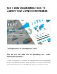 Top 7 Data Visualization Tools To Capture Your Complete Information PowerPoint PPT Presentation