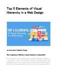 Top 5 Elements of Visual Hierarchy in a Web Design PowerPoint PPT Presentation