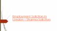 Employment Solicitors in London- Sharma solicitors PowerPoint PPT Presentation