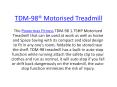 TDM-98 Motorised Treadmill PowerPoint PPT Presentation