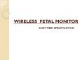 Wireless etal Monitor |  Fetal Monitor PowerPoint PPT Presentation