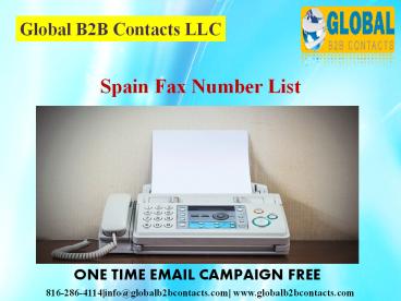 Spain Fax Number List