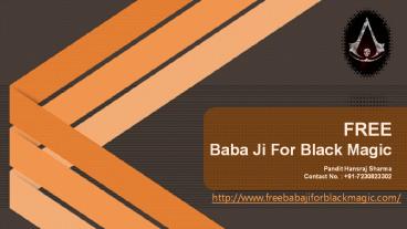 Free Baba Ji for Black Magic Services in India +91-7230823302