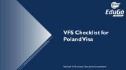 Poland VFS Checklist By Edugo Abroad