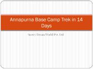 Annapurna Base Camp Trek 14 days