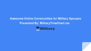 Awesome Online Communities for Military Spouses