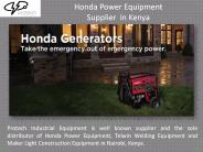 Distributor for Honda Power Equipment in Kenya