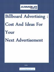 Cost and Ideas for your Billboard advertisement