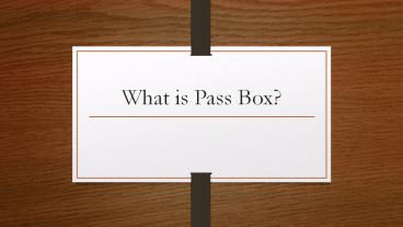 Pass Box – Static – Dynamic Pass box manufacturer in India