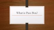 Pass Box – Static – Dynamic Pass box manufacturer in India
