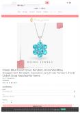 Classic Blue Topaz Clover Pendant PowerPoint PPT Presentation