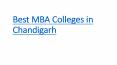 Best MBA Colleges in Chandigarh (1) PowerPoint PPT Presentation