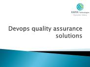 Devops quality assurance service