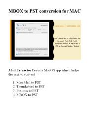 MBOX to PST converter tool