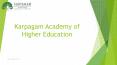 Best Arts and Science College in Coimbatore | Karpagam Academy of Higher Education (1) PowerPoint PPT Presentation
