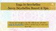 Yoga practice in Seychelles by Savoy Resort & Spa PowerPoint PPT Presentation