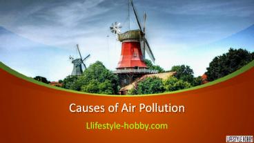 Causes of air pollution