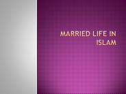Married Life in Islam