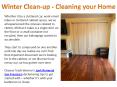 Winter Cleanup Tips for Cleaning and Organizing your Home PowerPoint PPT Presentation