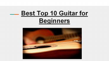Best Top 10 Guitar for Beginners