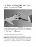 10 Things you Most Likely Don’t Know About Engagement Rings PowerPoint PPT Presentation