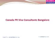 Canada PR Visa Consultants Bangalore