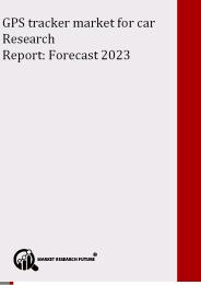 GPS tracker market for car