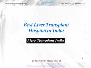 Best Liver Transplant Hospital In India