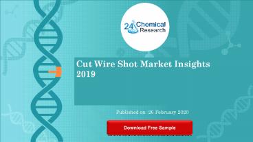 Cut Wire Shot Market Insights 2019