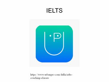 Best IELTS Coaching in Chennai @Urbanpro