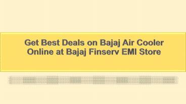 Get Best Deals on Bajaj Air Cooler Online at Bajaj Finserv EMI Store (1)