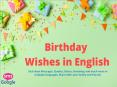 Birthday Wishes in English PowerPoint PPT Presentation
