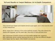 Tuft and Needle vs Casper Mattress