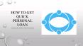 How to get quick personal loan? - Buddy Loan PowerPoint PPT Presentation