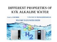 Different Properties Of KYK Alkaline Water