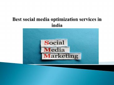 Best social media marketing services in india
