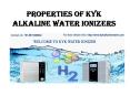 Properties of KYK Alkaline Water Ionizers PowerPoint PPT Presentation