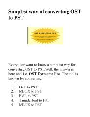 OST to PST converter tool