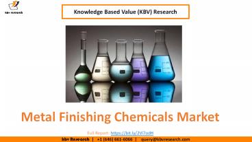 Metal Finishing Chemicals Market
