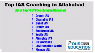 Top IAS Coaching in Allahabad (1)