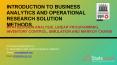 Introduction to Business Analytics and Operational Research Solution - Statswork PowerPoint PPT Presentation