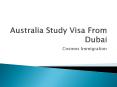 Australia Study Visa From Dubai | Cosmos Immigration PowerPoint PPT Presentation