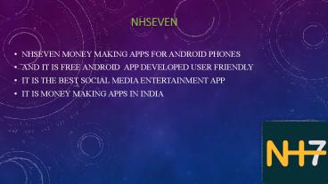 NHseven Money making apps for android phones