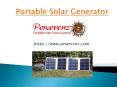 Portable Solar generator PowerPoint PPT Presentation