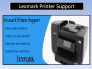 Lexmark Printer Support