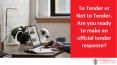 To Tender or Not to Tender. Are you ready to make an official tender response? PowerPoint PPT Presentation