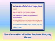 New Generation of Indian Students Studying Abroad