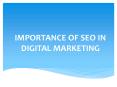 IMPORTANCE OF SEO IN DIGITAL MARKETING PowerPoint PPT Presentation