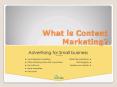What is Content Marketing? PowerPoint PPT Presentation